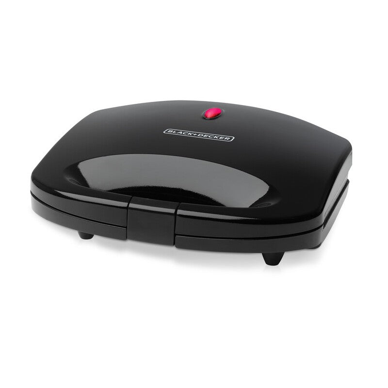 Black+Decker 2 Slice Sandwich Maker, 600 Watt – TS1000 Black+Decker 2 Slice Sandwich Maker, 600 Watt – TS1000